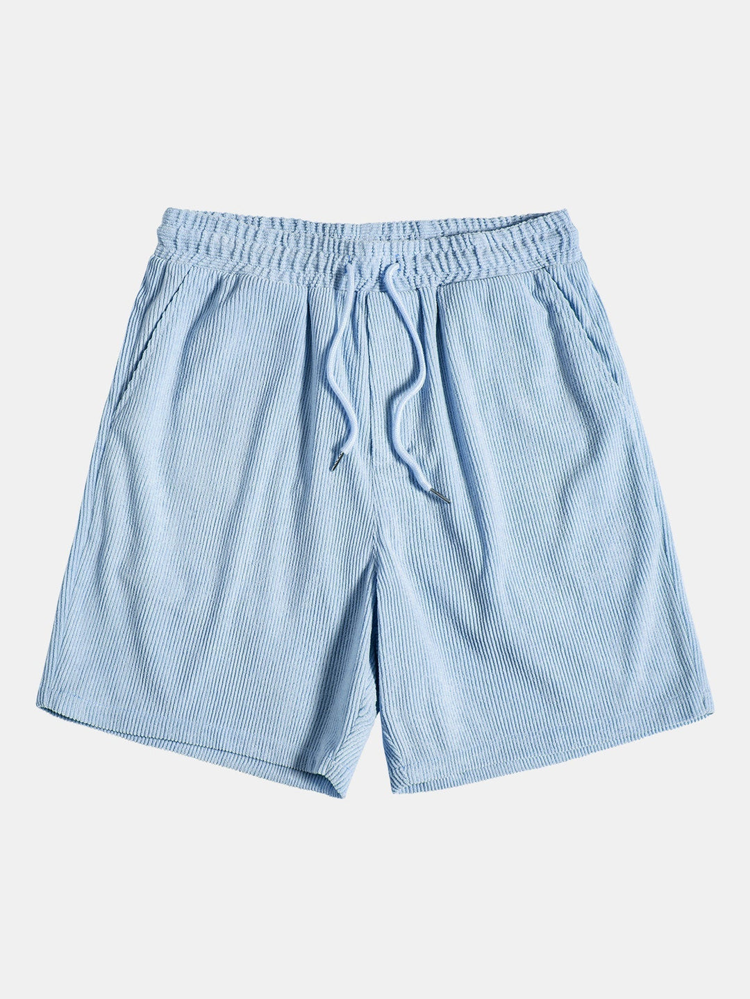 Short Sleeve Corduroy Shirt with Buttons and Shorts