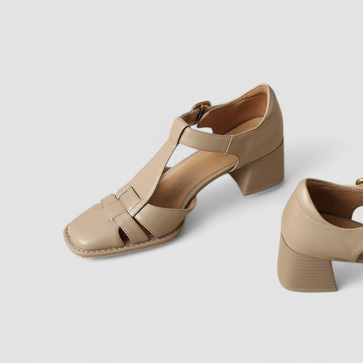 Scarlett™ Orthopedic Block Heels with T-Strap