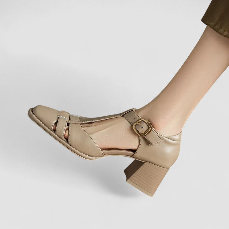 Scarlett™ Orthopedic Block Heels with T-Strap