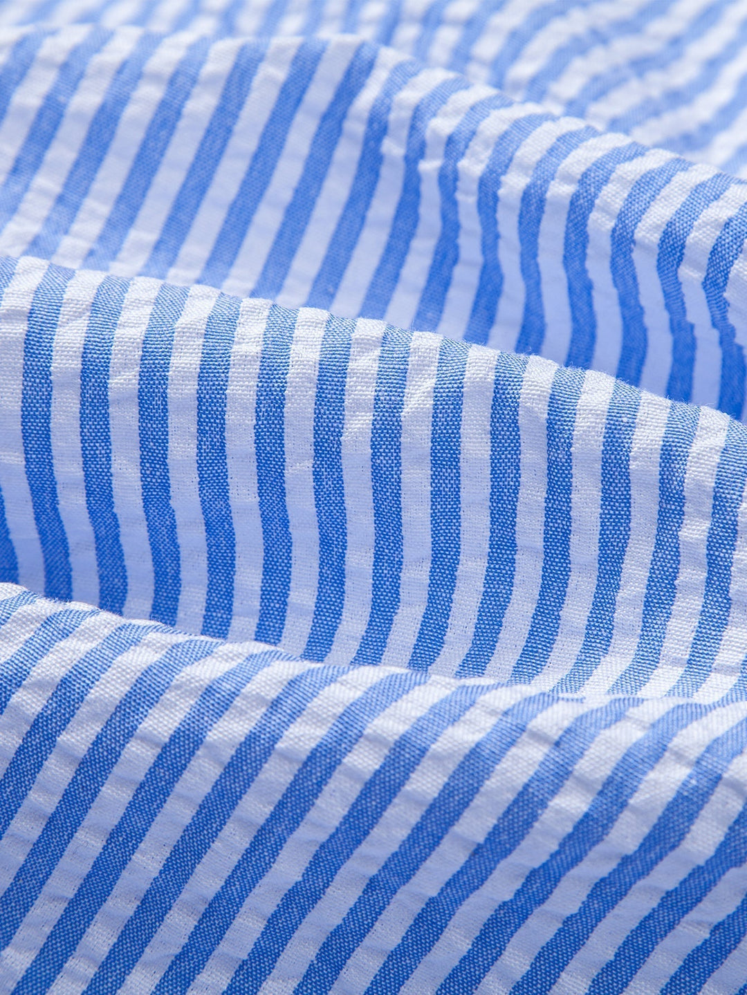 Button-Up Striped Seersucker Shirt