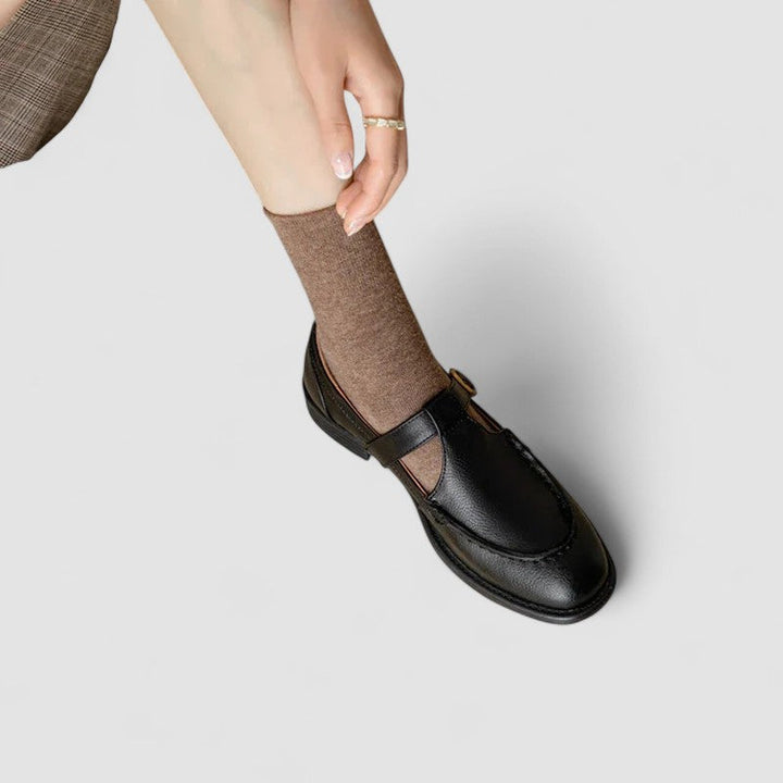 Avery™ – Mary Jane Shoes with Orthopedic Square Toe