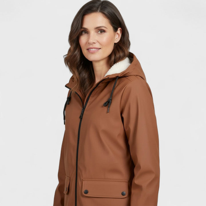 Fleece-lined Rain Parka by Astrid