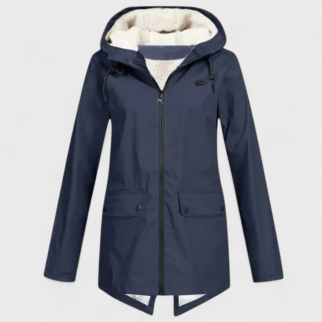 Fleece-lined Rain Parka by Astrid