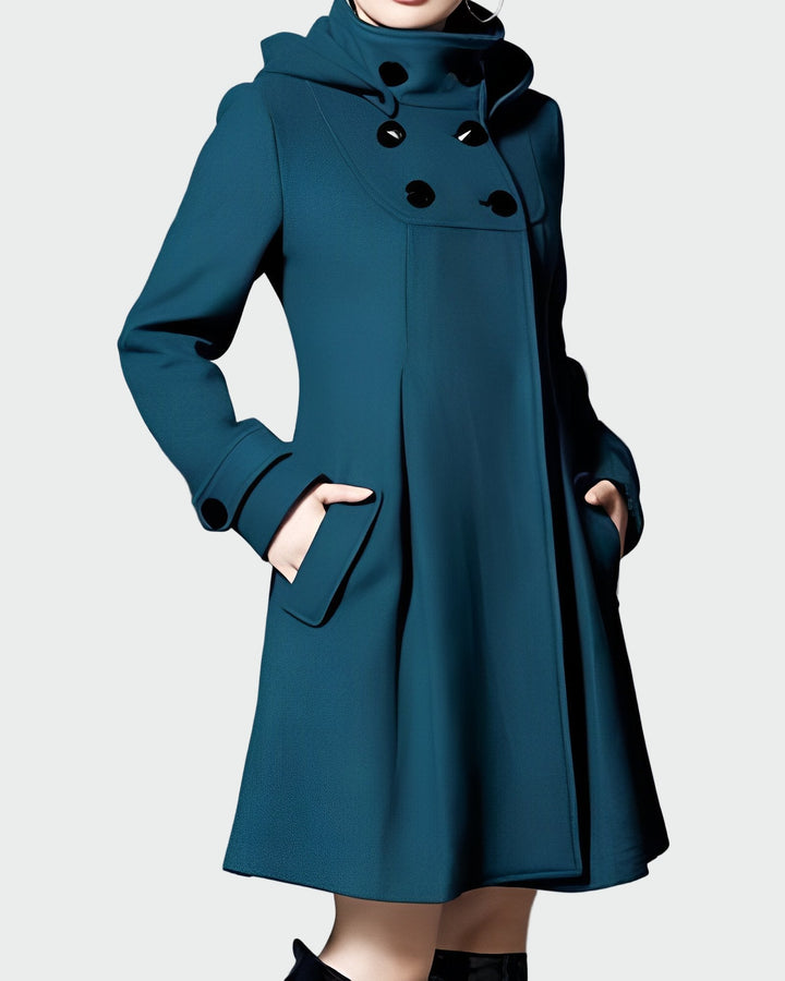 Collared Hooded Coat