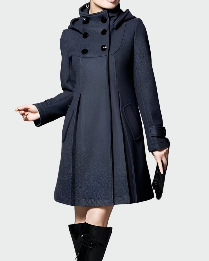 Collared Hooded Coat