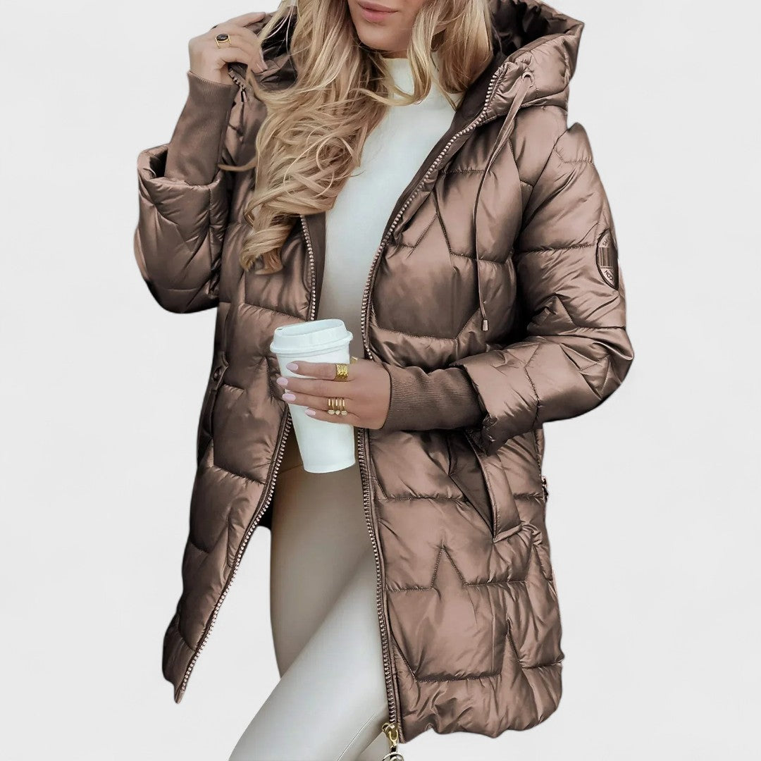 Nolwen - Stylish Hooded Winter Coat