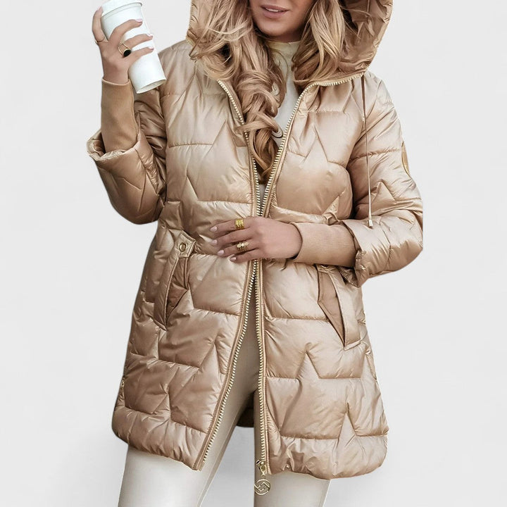 Nolwen - Stylish Hooded Winter Coat