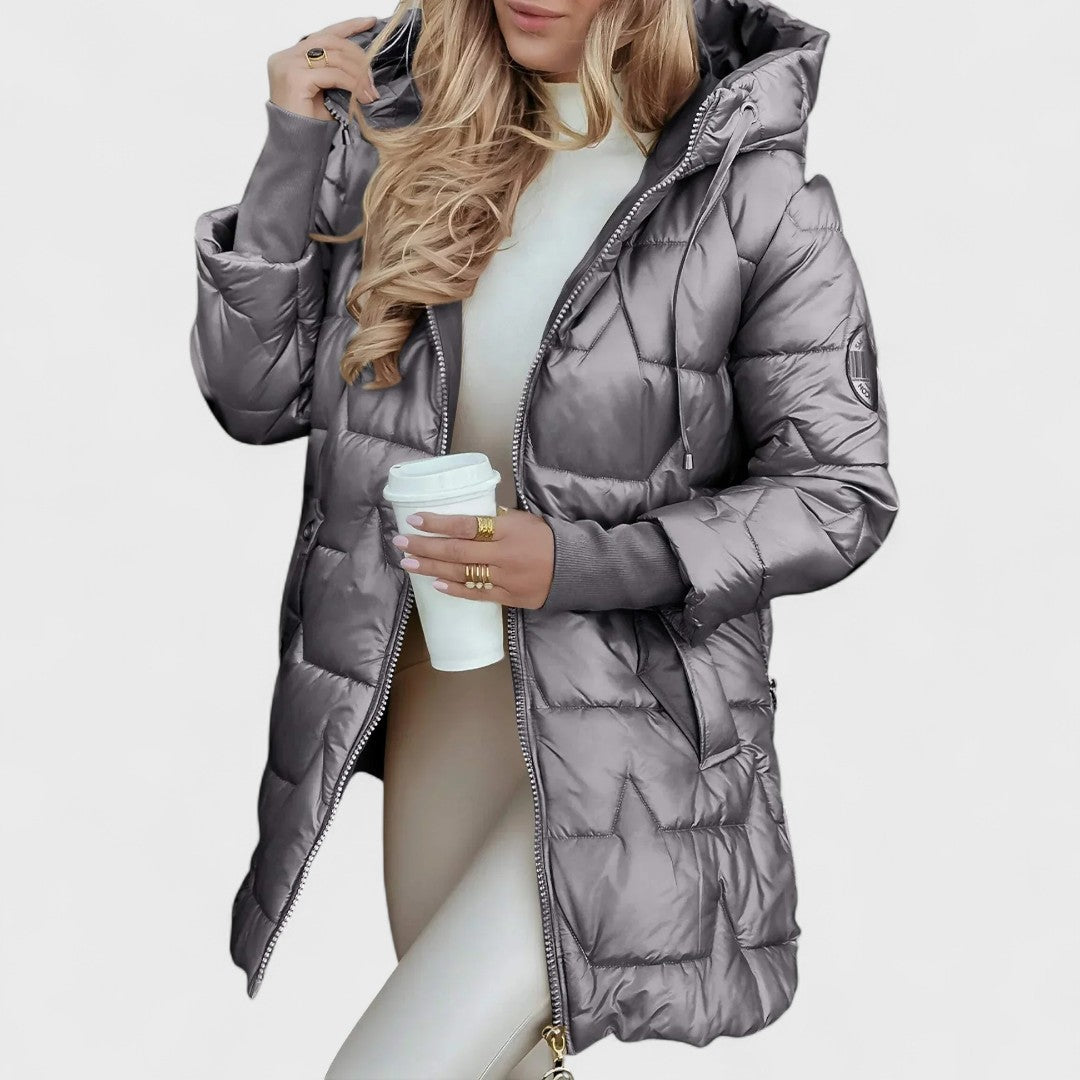 Nolwen - Stylish Hooded Winter Coat